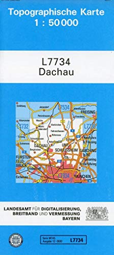 TK50 L7734 Dachau: Topographische Karte 1:50000 (TK50 Topographische Karte 1:50000 Bayern) von Landesamt für Digitalisierung, Vermessung Bayern